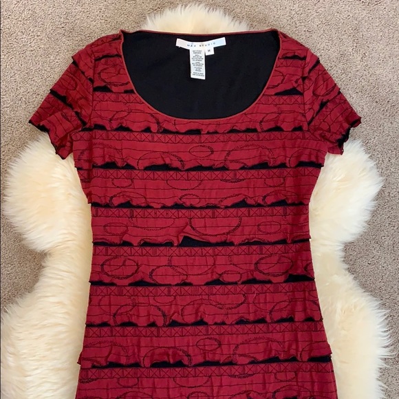 ❤️SO SOFT!! Max Studio (BCBG) Red Dress, Medium - Picture 2 of 4